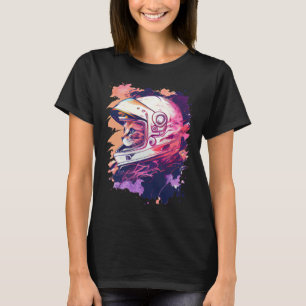 Ästhetischer Vaporwave Weltraum Katze 80er 90er As T-Shirt