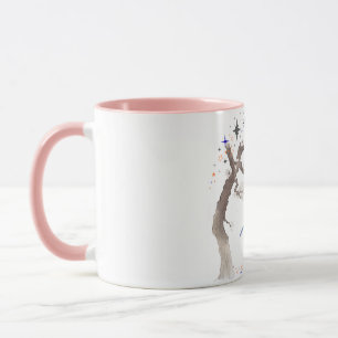 Ästhetischer Watercolor-Fee-Mein-Reich-Pink-Kombib Tasse
