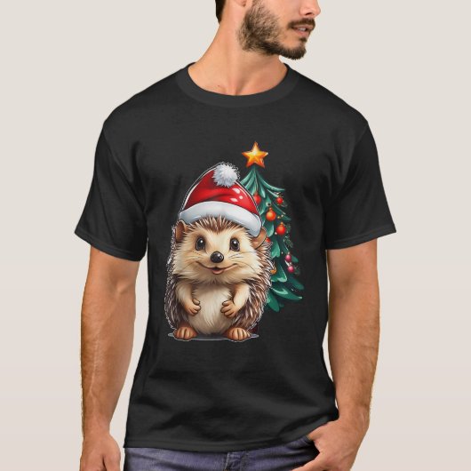 Ästhetischer Weihnachtsbaum Weihnachtsmannmütze Xm T-Shirt (Vorderseite)