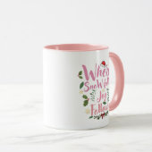 Ästhetischer Weihnachtsmug mit Zitat Tasse (VorderseiteRechts)
