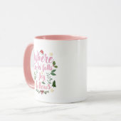 Ästhetischer Weihnachtsmug mit Zitat Tasse (Vorderseite Links)