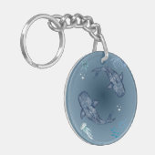 "Ästhetischer Whale Akryllischer Schlüsselanhänger (Vorderseite links)