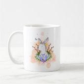 Ästhetischer Whimsy Charm Wasserfarben Bunny Egg P Kaffeetasse (Links)