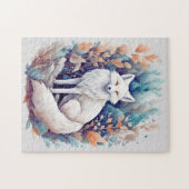 Ästhetischer White Fox Puzzle (Horizontal)