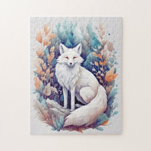 Ästhetischer White Fox Puzzle (Vertikal)