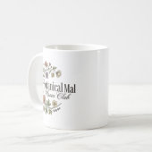 Ästhetischer Wildblumenkranz Kaffeetasse (Vorderseite Links)