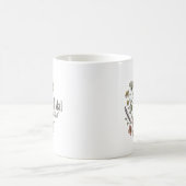 Ästhetischer Wildblumenkranz Kaffeetasse (Mittel)