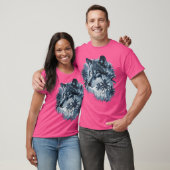 Ästhetischer Wolf mit Palmen I Wolf T-Shirt (Unisex)