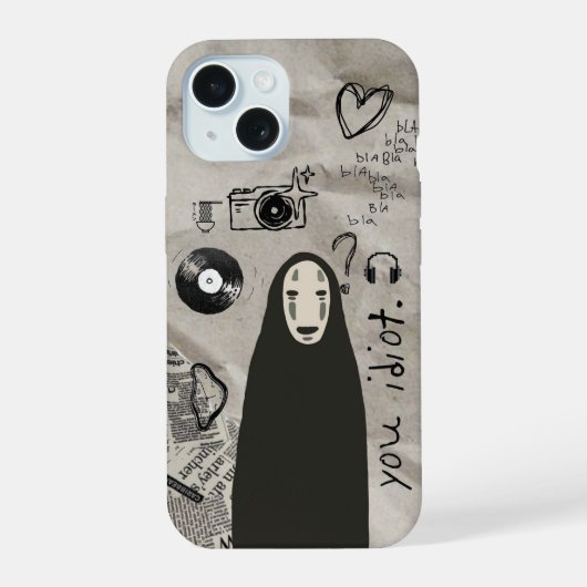 ästhetischer, zufälliger iPhone-Fall iPhone 15 Hülle (Rückseite)