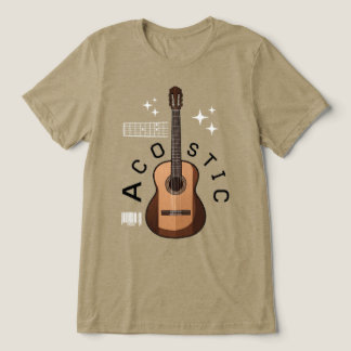 Ästhetisches Akustikgitarren-T-Shirt Tri-Blend Shirt