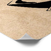 Ästhetisches Anime-Narr mit Spielkarten Poster (Ecke)