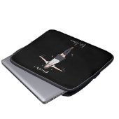 Ästhetisches Anime-Uniformmädchen Anpassbar Laptopschutzhülle (Vorne Knopf)