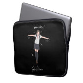 Ästhetisches Anime-Uniformmädchen Anpassbar Laptopschutzhülle (Vorderseite Links)