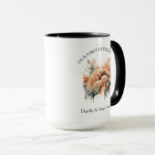 Ästhetisches Aquarell-Boho-Geschenk zum ersten Vat Tasse (VorderseiteRechts)