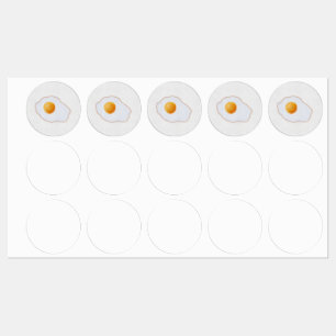Ästhetisches Aquarell Spiegelei Minimalistische Ku Etiketten