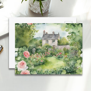Ästhetisches Aquarell St. Patricks Day Irisches Ha Feiertagspostkarte