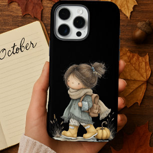 Ästhetisches Black Cosy Boho Autumn Little Girl Ca iPhone 16 Pro Max Hülle