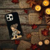 Ästhetisches Black Cosy Boho Autumn Little Girl Ca Case-Mate iPhone Hülle