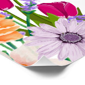 Ästhetisches Blumendesign - Blume Poster (Ecke)