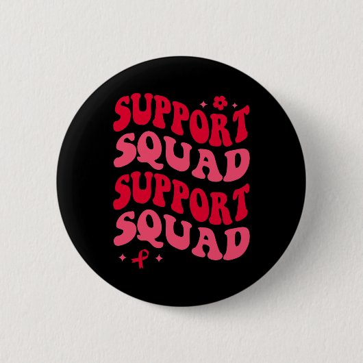 Ästhetisches Blutkrebs-Bewusstsein-Support-Squad-M Button (Vorderseite)