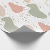 Ästhetisches Boho Geometric Bio Shapes 2 Geschenkpapier (Ecke)