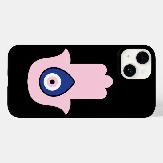 Ästhetisches Böse Eye Griechisch Mati Pink Blau Sc Case-Mate iPhone Hülle (Rückseite (Horizontal))
