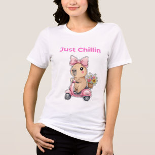 Ästhetisches Capybara-Shirt zum Chillen - süßes T- Tri-Blend Shirt