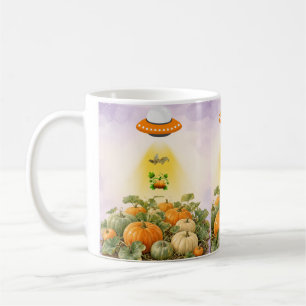 Ästhetisches Cottagecore-UFO-Kürbis-Entführungs-Wa Kaffeetasse