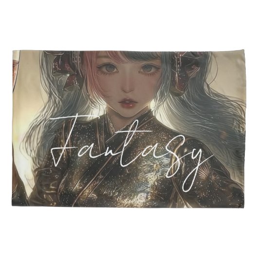 Ästhetisches / Dark Fantasy Mädchen Kissenbezug (Rückseite)