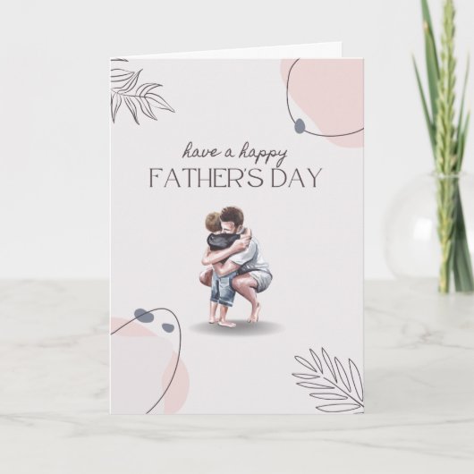 Ästhetisches Design des Minimalistischen Vaters Karte (Vorderseite)