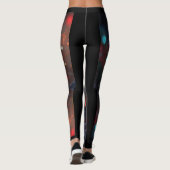 Ästhetisches Design Schöne eklektische farbenfroh Leggings (Rückseite)