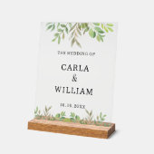 Ästhetisches Elegantes Hochzeitsgeschäft Acrylschild (Winkel)