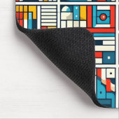 Ästhetisches Farbige Geometrisches Muster Mousepad (Ecke)