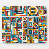 Ästhetisches Farbige Geometrisches Muster Mousepad (Vorne)