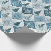 Ästhetisches Feiertags-Karo-Geschenkpapier Geschenkpapier (Ecke)