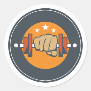Ästhetisches Fitnessstudio / Fitness jeden Tag s Runder Aufkleber