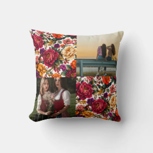 Ästhetisches Florales Aquarell Individuelles Wurfk Kissen