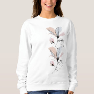 Ästhetisches Florales Minimales Botanisches Pullov Sweatshirt