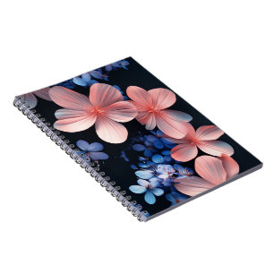 Ästhetisches florales Schreibwaren-Notizbuch Notizblock