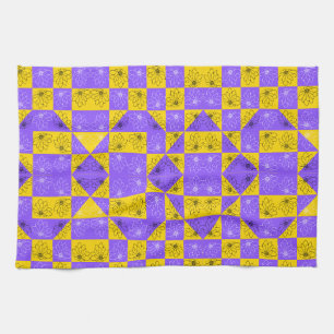 Ästhetisches geometrisches Schachbrettmuster mit B Geschirrtuch