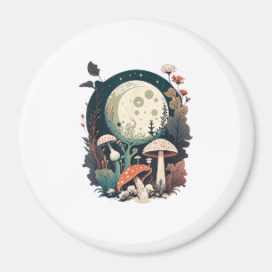 Ästhetisches Goblincore und Cottagecore Pilz Crea Magnet