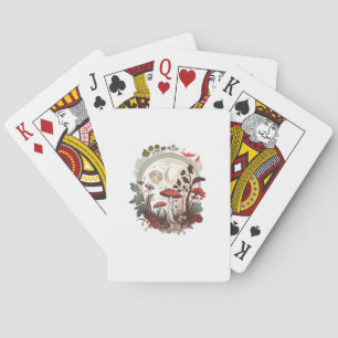 Ästhetisches Goblincore und Cottagecore Pilz Sere Spielkarten