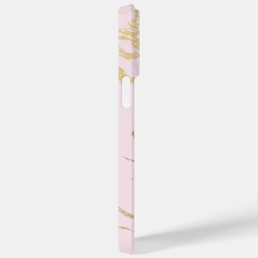 Ästhetisches Gold Marmor Rosa Rosa Case-Mate iPhone Hülle (Rückseite / Rechts)