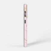 Ästhetisches Gold Marmor Rosa Rosa Samsung Galaxy Hülle (Rechte Seite)