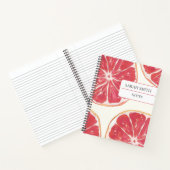 Ästhetisches Grapefruit-Notizbuch mit individuelle Notizblock (Innenseite)