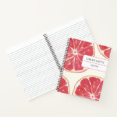 Ästhetisches Grapefruit-Notizbuch mit individuelle Notizblock (Innenseite)