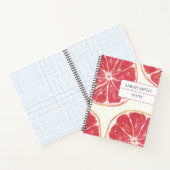 Ästhetisches Grapefruit-Notizbuch mit individuelle Notizblock (Innenseite)