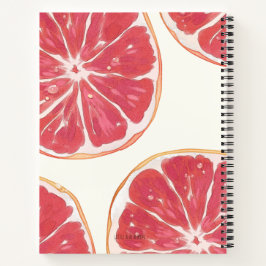 Ästhetisches Grapefruit-Notizbuch mit individuelle Notizblock