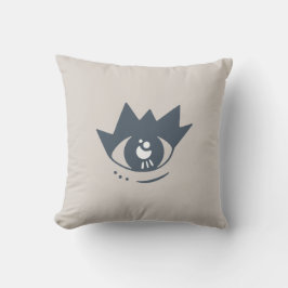 Ästhetisches Grauaugenwirbel Kissen