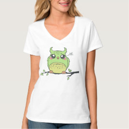 Ästhetisches grünes Eulen-T-Shirt für Damen - Whim T-Shirt